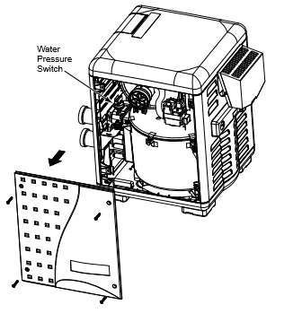 water pressure switch inside heater