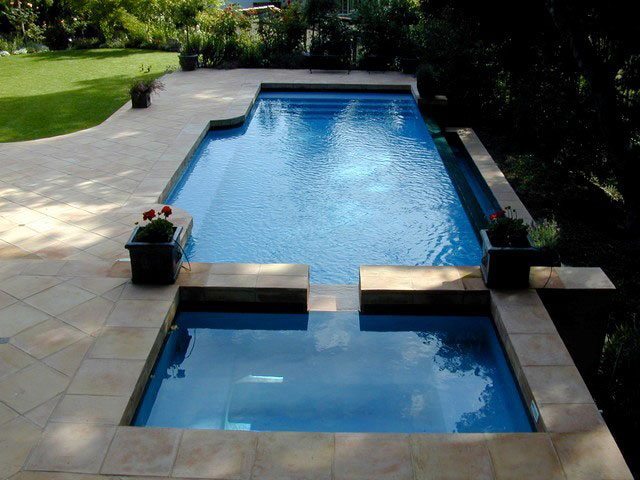 modern spa and pool